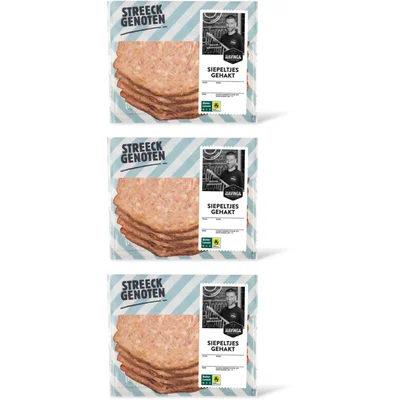 Streeckgenoten Siepeltjes gehakt 3-pack