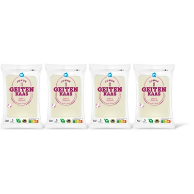 AH Jonge geitenkaas 50+ plakken 4-pack