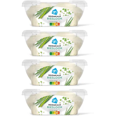 AH Roomkaas bieslook 4-pack