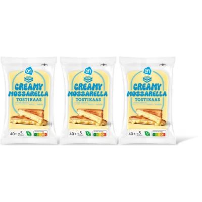AH Mozzarella tostikaas 40+ plakken 3-pack