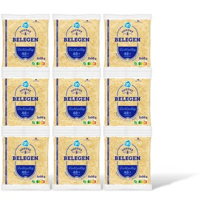 AH Goudse belegen geraspte kaas 48+ 3-pack
