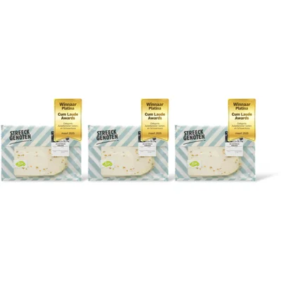 Streeckgenoten Bio geitenkaas fenegriek 48+ plak 3-pack