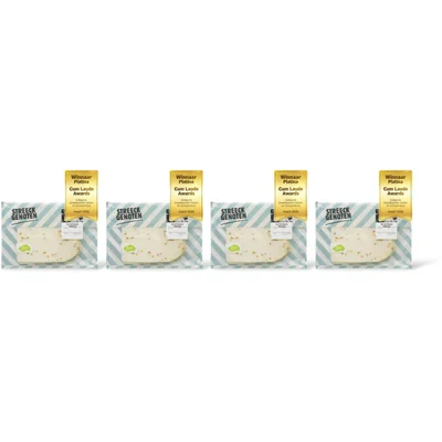 Streeckgenoten Bio geitenkaas fenegriek 48+ plak 4-pack