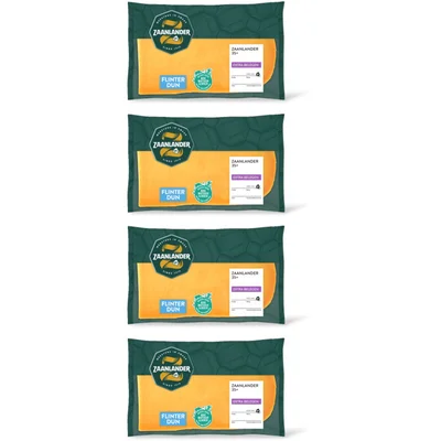 AH Zaanlander Extra belegen 35+ plakken flinterdun 4pk