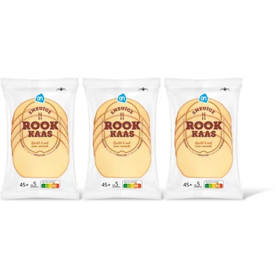 AH SmeuÃ¯ge rookkaas 45+ plakken 3-pack