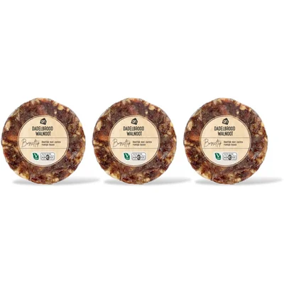 AH Dadelbrood met walnoot 3-pack
