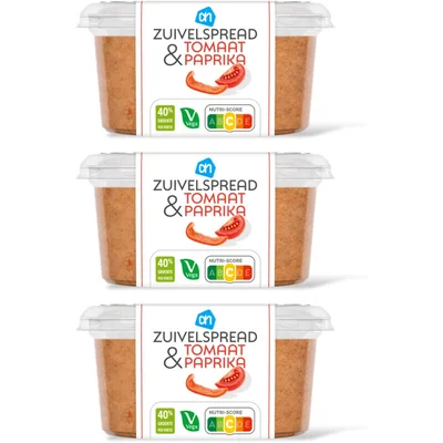 AH Zuivelspread tomaat paprika 3-pack