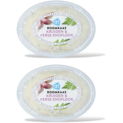 AH Roomkaas knoflook & kruiden 2-pack