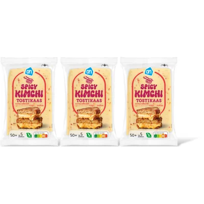 AH Tostikaas spicy kimchi 50+ 3-pack
