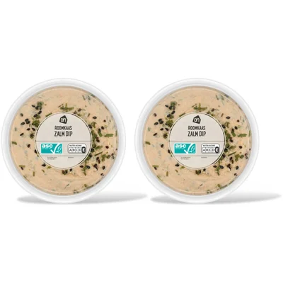 AH Roomkaas zalm dip 2-pack
