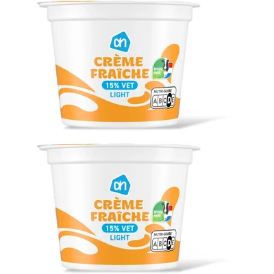AH Creme fraiche light 15% vet 2-pack