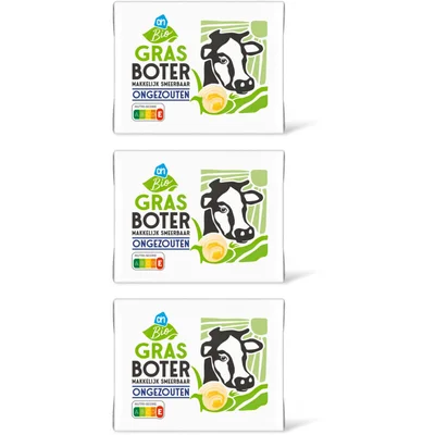 AH Biologisch Grasboter makkelijk smeerbaar ongezo 3pk