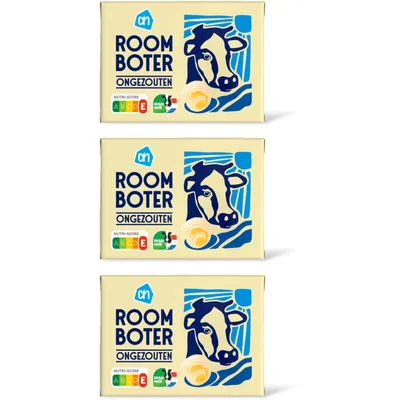 AH Roomboter ongezouten 3 pack