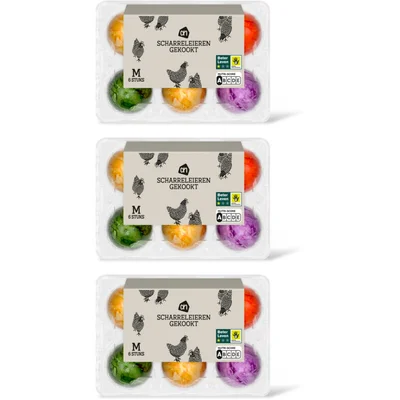 AH Excellent Gekleurde scharreleieren 3-pack