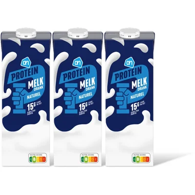 AH Protein melk drank naturel 3-pack