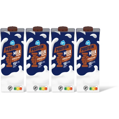 AH Protein melk drank chocolade smaak 4-pck