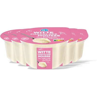 AH Witte chocolade mousse 5-pack