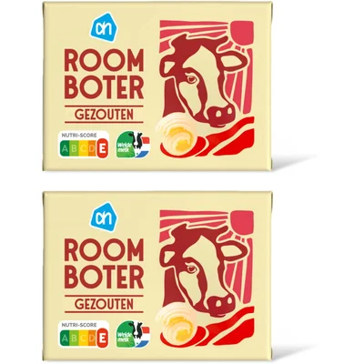 AH Roomboter gezouten 2-pck