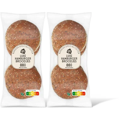 AH Luxe hamburger broodjes 2-pack