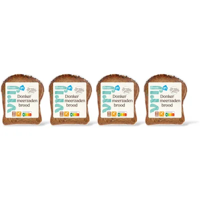 AH Glutenvrij Brood donker meerzaden half 4-pack