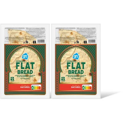 AH Gevouwen flatbread naturel 2-pack