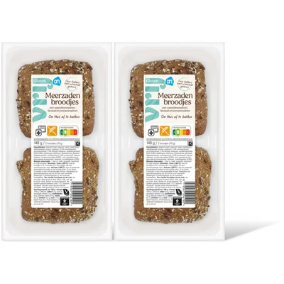 AH Glutenvrij Meerzaden broodjes 2-pack