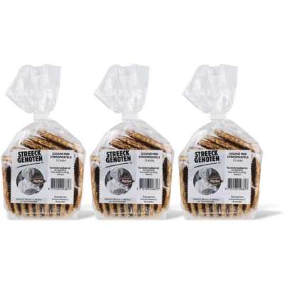 Streeckgenoten Goudse mini stroopwafels 3-pack