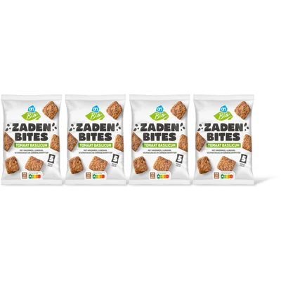 AH Biologisch Zaden bites tomaat basilicum bio 4-pack