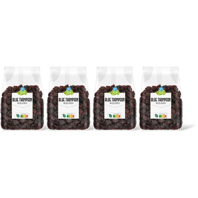 AH Biologisch Blue thompson rozijnen 4-pack