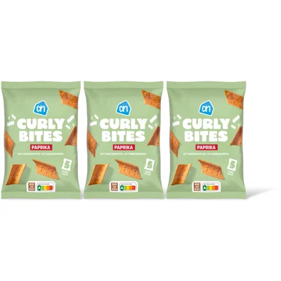 AH Curly bites paprika 3-pack
