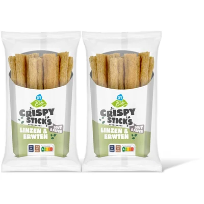 AH Biologisch Peulvruchtensticks zout & peper 2-pack