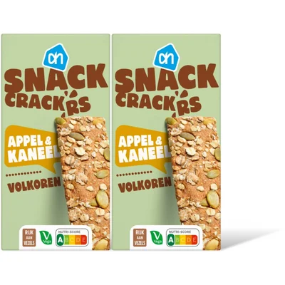 AH Snackcrackers appel & kaneel 2-pack