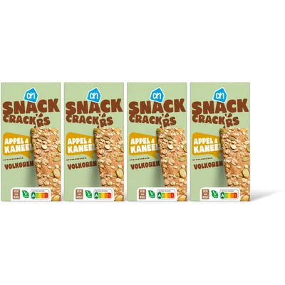 AH Snackcrackers appel & kaneel 4-pack
