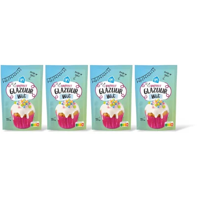 AH Bakfeest glazuur wit 4-pack