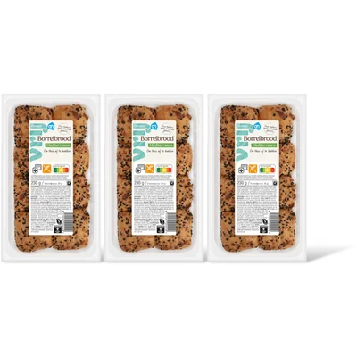 AH Glutenvrij Borrelbrood Mediterraans 3-pack