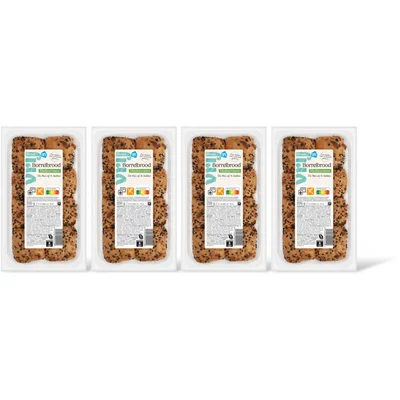AH Glutenvrij Borrelbrood Mediterraans 4-pack