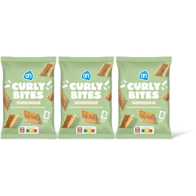 AH Curly bites hummusmaak 3-pack