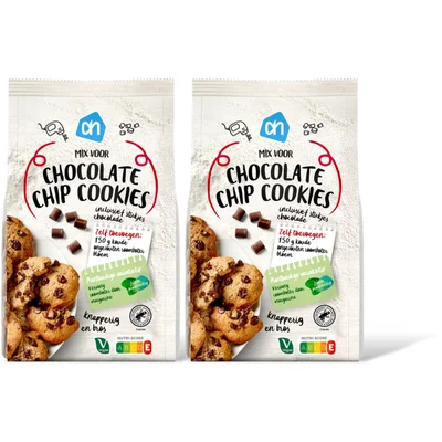AH Mix voor chocolate chip cookies 2-pack
