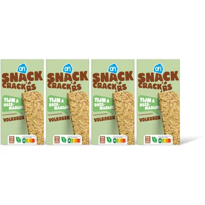 AH Snackcrackers tijm & rozemarijn 4-pack