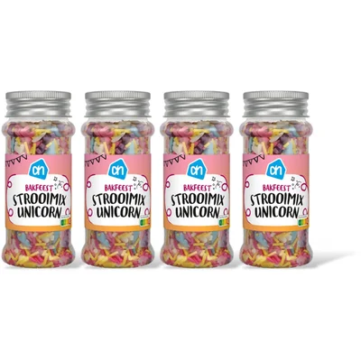 AH Bakfeest strooimix unicorn 4-pack