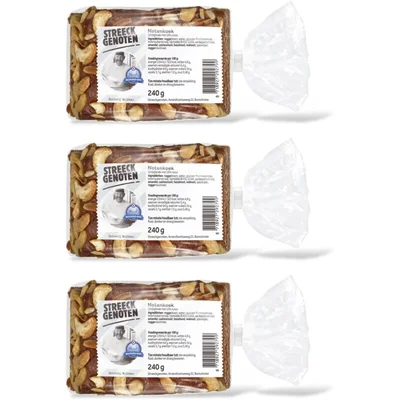 Streeckgenoten Notenkoek 3-pack