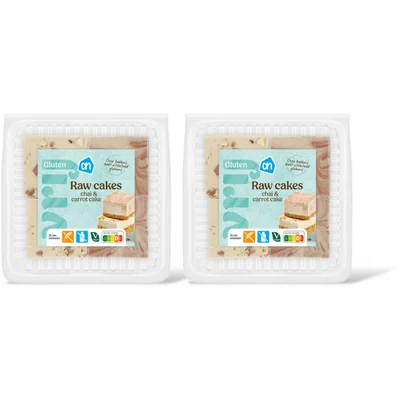 AH Glutenvrij Raw cakes chai&carrot cake 2-pack
