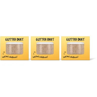 AH Glitter dust goud 3-pack