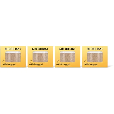 AH Glitter dust goud 4-pack