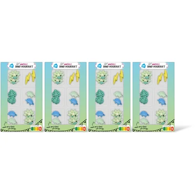 AH Bakfeest versierset dino 4-pack