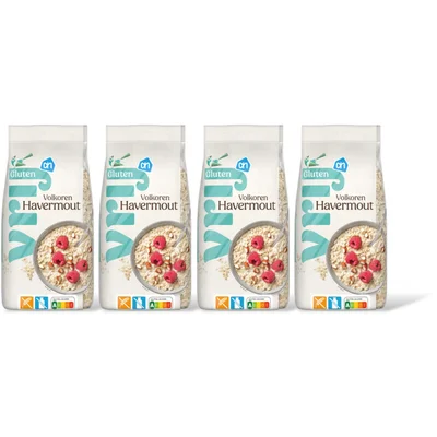 AH Glutenvrij Volkoren havermout 4-pack