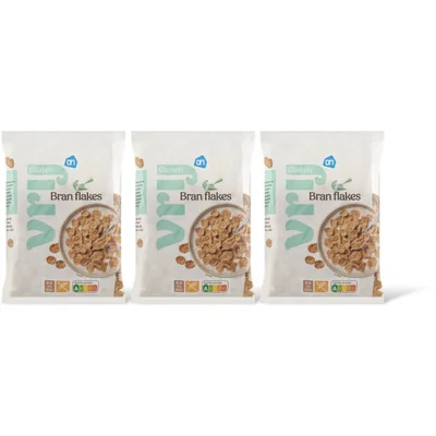 AH Glutenvrij Vezelrijke bran flakes 3-pack