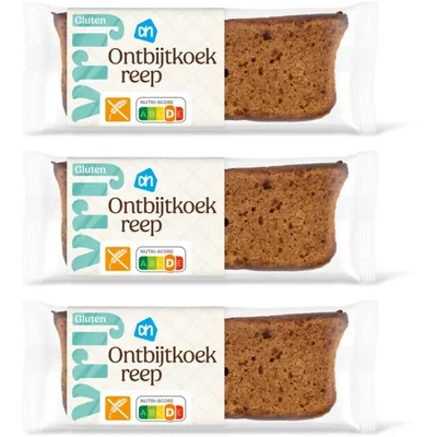 AH Glutenvrij Ontbijtkoekreep 3-pack