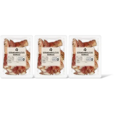 AH Serranohamrolletjes roomkaas 3-pack