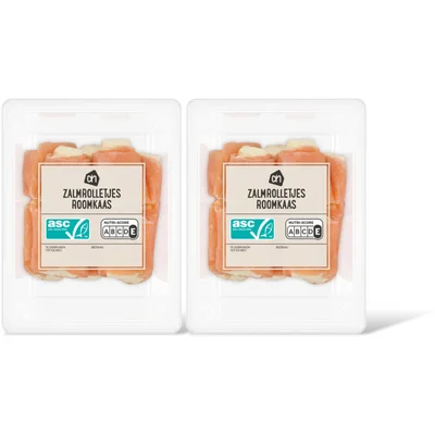 AH Zalmrolletjes roomkaas 2-pack
